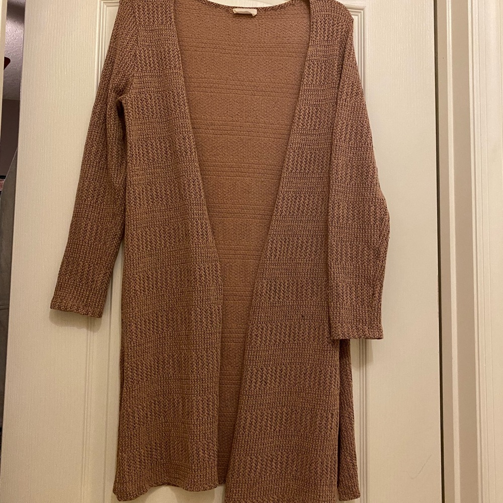 Trending JS knit cardigan long jacket